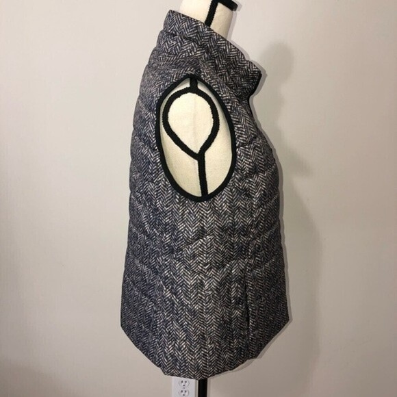 Rafaela Gray Print Puffy Vest SZ L - Picture 7 of 9